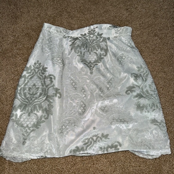 Urban Outfitters Silver and Gray Mini Skirt - Picture 3 of 4